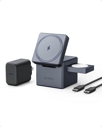 Anker 3-in-1 Cube with MagSafe Gray