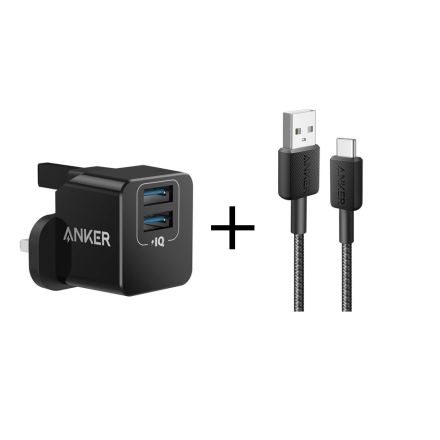 Anker PowerPort Mini + PowerLine 322 USB-C to USB 0.9m