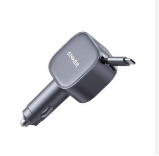ANKER NANO CAR CHARGER 75W built in retractable usb c
